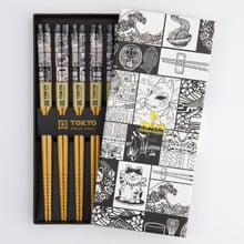 5 Pairs Tokyo Fan Chopsticks Gift Set